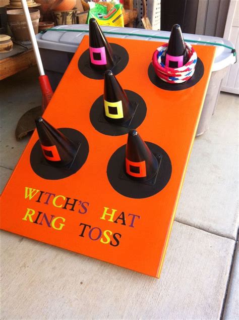 My parents made this awesome ring toss game for Halloween! | Halloween ...