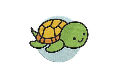 Cute Sea Animal Turtle Cartoon · Creative Fabrica