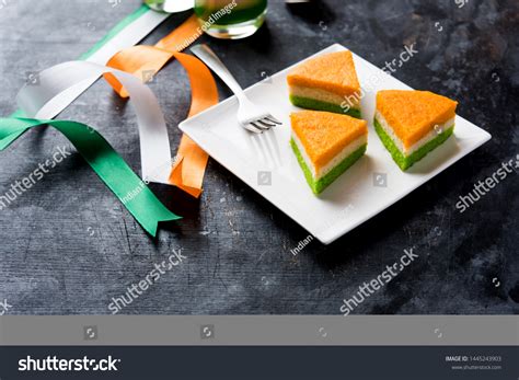 Tricoloured Tiranga Cake Independencerepublic Day Celebration Stock ...