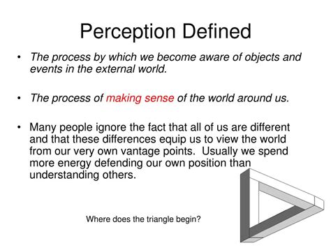 PPT - Perception and Communication PowerPoint Presentation, free ...