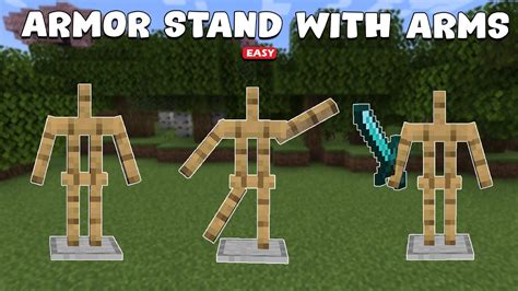 How to Make a Armor Stand with Arms in Minecraft ( QUICK! ) - YouTube