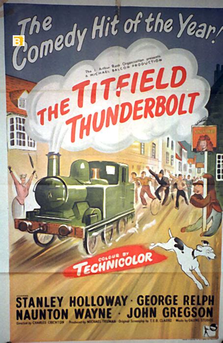 "THE TITFIELD THUNDERBOLT" MOVIE POSTER - "THE TITFIELD THUNDERBOLT ...