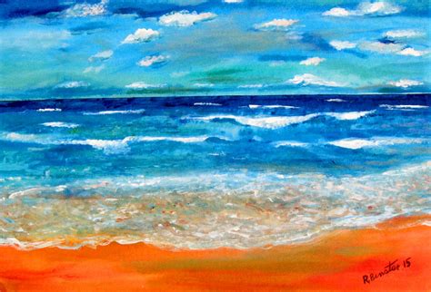 Horizon Painting at PaintingValley.com | Explore collection of Horizon ...