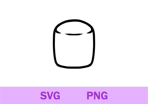 Marshmallow Svg Png, Sweet Svg Png, Marshmallow Clipart, Cricut ...