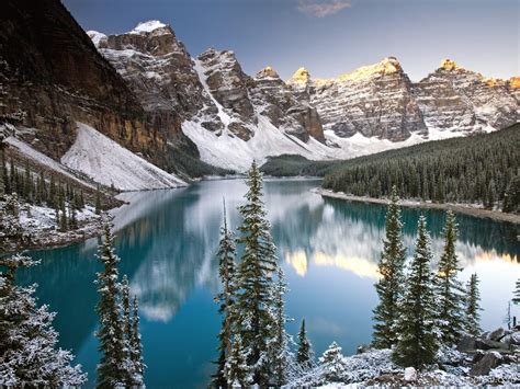 Moraine Lake Winter Wallpaper download - Christmas HD Wallpaper - Appraw