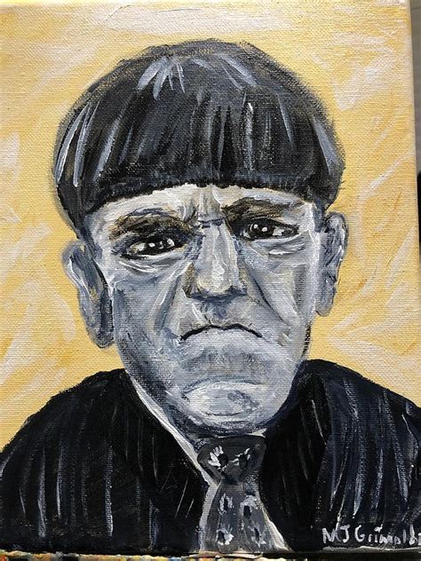 Moe Howard of the Three Stooges Painting by Michael Grimaldi - Pixels