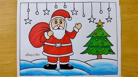 Christmas images drawing | Christmas drawing, Christmas tree drawing ...