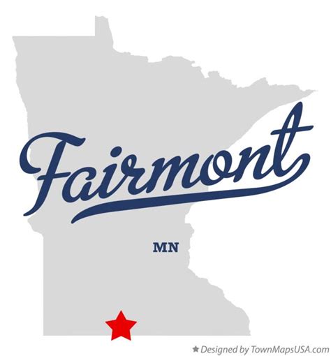 Map of Fairmont, MN, Minnesota