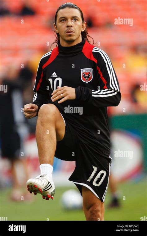 Marcelo Gallardo of DC United warms up before the Major League Soccer ...