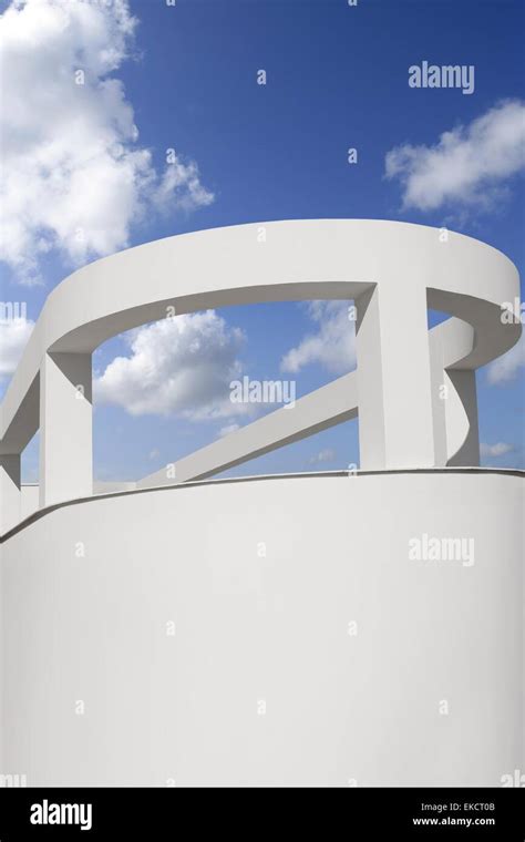 white round portico columns blue sky Stock Photo - Alamy