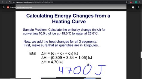 ThermoChem Day 3 (Heating Curve Calculations) - YouTube