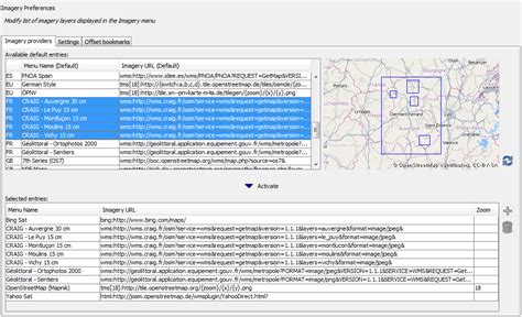 #6825 ([Patch] Display imagery providers bbox in a slippy map) – JOSM