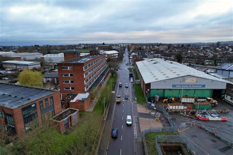 Beautiful View of Luton Town of England During Cloudy Sunset. Image Was ...