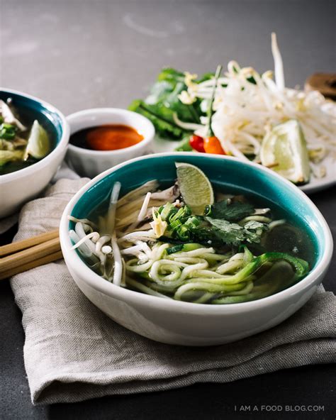 Chicken Pho with Zucchini Noodles Recipe · i am a food blog i am a food ...