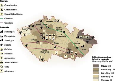 Czech Republic Economic map) | Vector World Maps