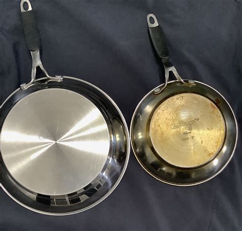 Calphalon 1390 10" & 1388 8” Stainless Steel Fry Pan Skillets - FREE ...