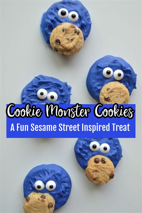 Cookie Monster Cookies: A fun Sesame Street Dessert idea