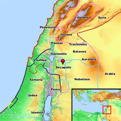 Bible Map: Decapolis