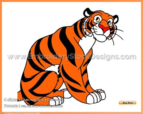 Rajah 2 - Rajah - Disney Movie Characters in 4 sizes Embroidery ...