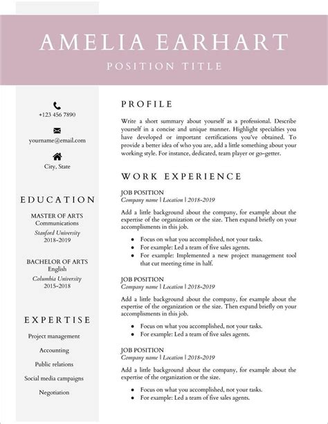 Free Google Docs Resume Templates Of Resume Template Resume Template ...