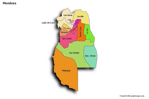 Mapas de muestra para Mendoza (coloreado,sombrío) | Mapas, Mapa dibujo ...