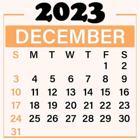 Premium Vector | December 2023 Calendar template illustration