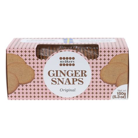 Nyakers Ginger Snaps Original - tradycyjne ciastka imbirowe 150g ...