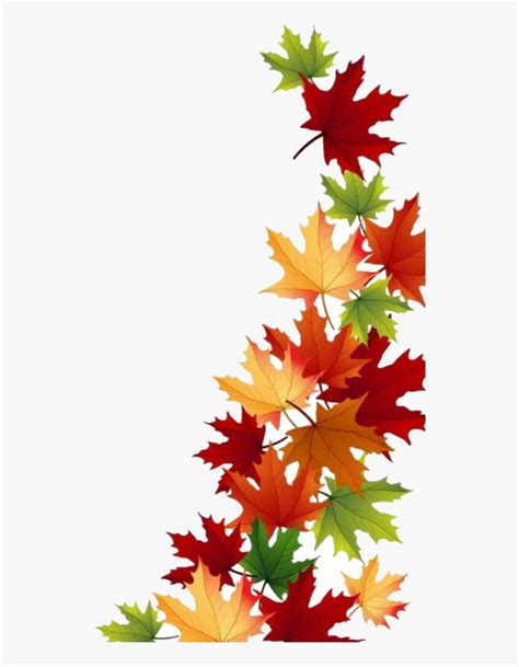 Fall Leaf Background Clipart Borders