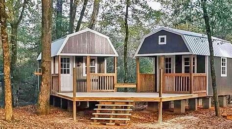 The 'We-Shed' Is a Dual Shed For Him and Her With a Conjoined Deck