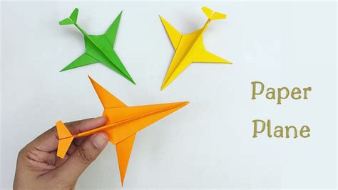 DIY PAPER AIRPLANE / Paper Crafts For School / Paper Craft / Easy kids ...