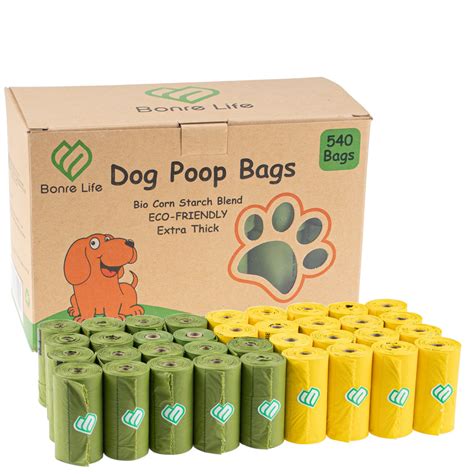 Buy Bonre Life-Dog Poop Bags-540 BioBags,Super Strong,Extra Thick,Leak ...