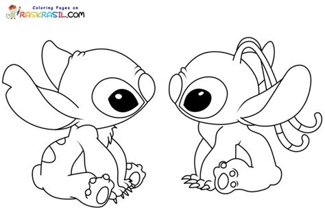 Coloriages Stitch Et Angel Pour Les Enfants Gbcoloring | The Best Porn ...