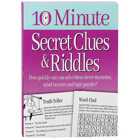 10 Minute Secret Clues & Riddles | eBay