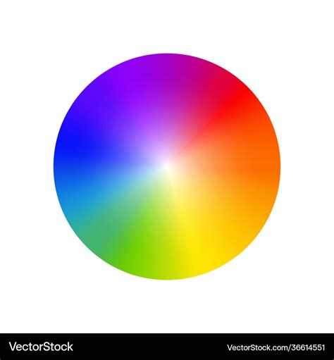 Rgb color wheel spectrum selector picker Vector Image