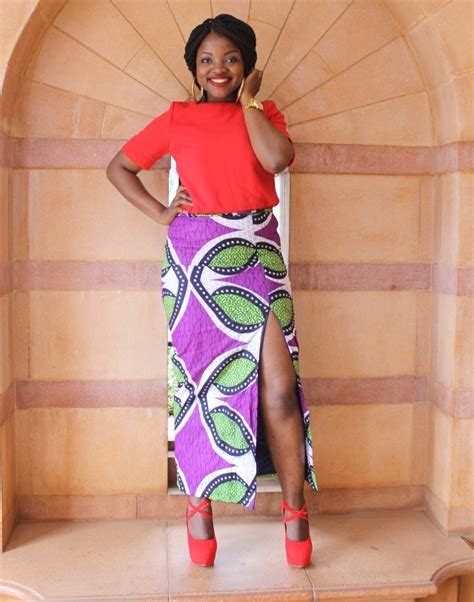 Kitenge Fashion Skirt Bold Styling - bellathecoffeeberry - The Click Styles