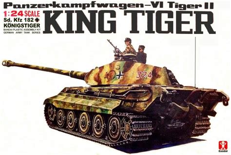 Bandai German King Tiger 1/24 Scale Big Classic Model Series. | 러시아, 독일