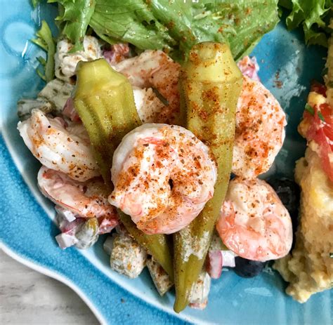 Shrimp and Pickled Okra Salad - Catering by Debbi Covington - Beaufort ...