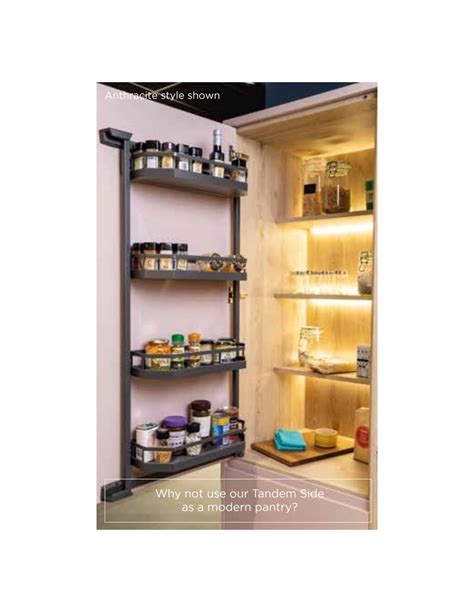 Kessebohmer Studio Tandem Side, Kitchen Door Storage Solution Includes ...