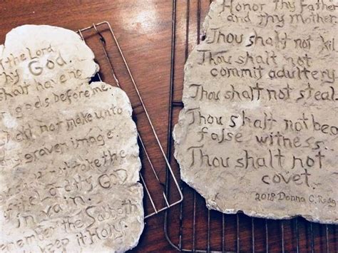 Ten Commandments Tablets - Clay Replica : r/Sculpture