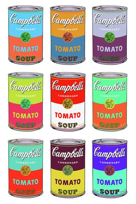 Campbell's Soup Cans Pop Art Painting by Andy Warhol