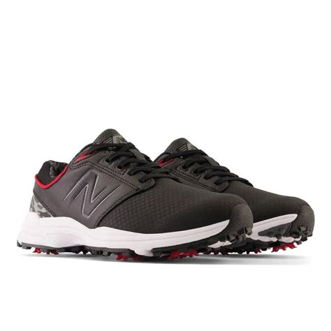 New Balance Brighton Spiked Golf Shoes - Black/Red | Free Shippin