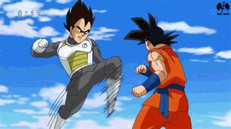 Goku and Vegeta sparring | Anime dragon ball super, Anime dragon ball ...