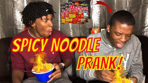 EXTREME SPICY NOODLE CHALLENGE PRANK - YouTube