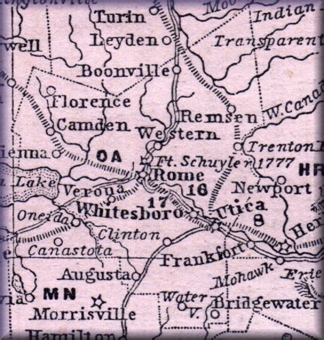 1860 Map of Oneida County, N. Y.