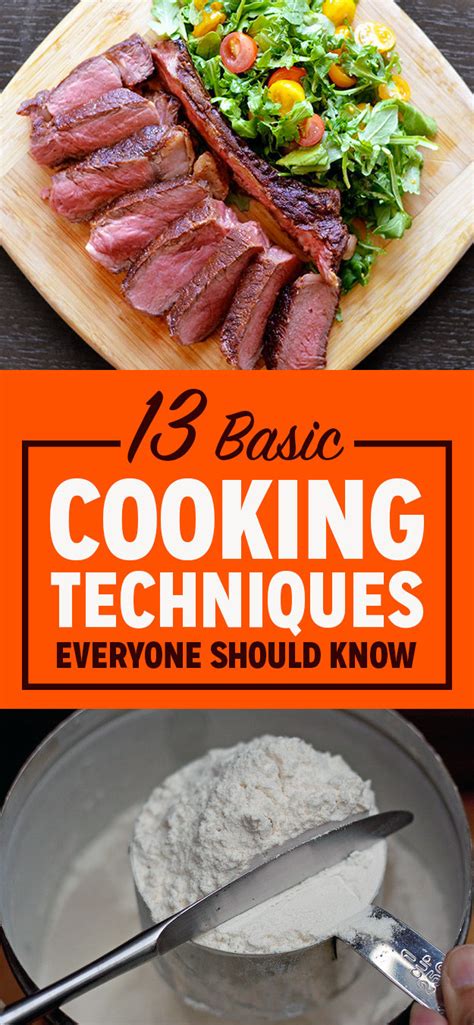 13 Basic Cooking Techniques Everyone Should Know