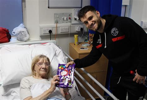 Walsall FC players bring festive cheer to patients - Walsall Healthcare ...