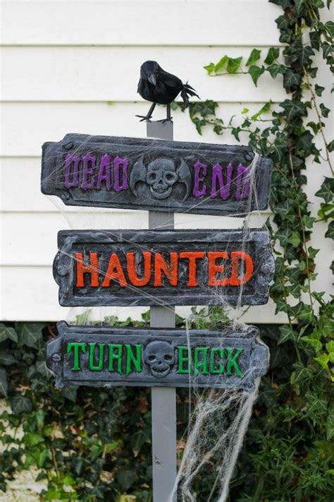 Haunted Halloween Signs | Halloween signs, Haunted halloween and ...