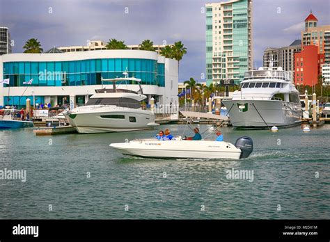 Boats outside the Yacht Club and Marina Jack Restaurant in Sarasota FL ...