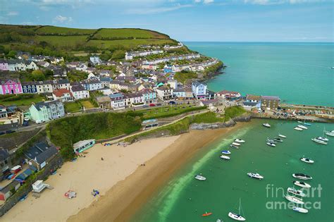 New Quay, Wales from the Air Photograph by Keith Morris - Pixels