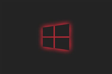 4K, Microsoft, operating system, Windows 10, simple background, glowing ...